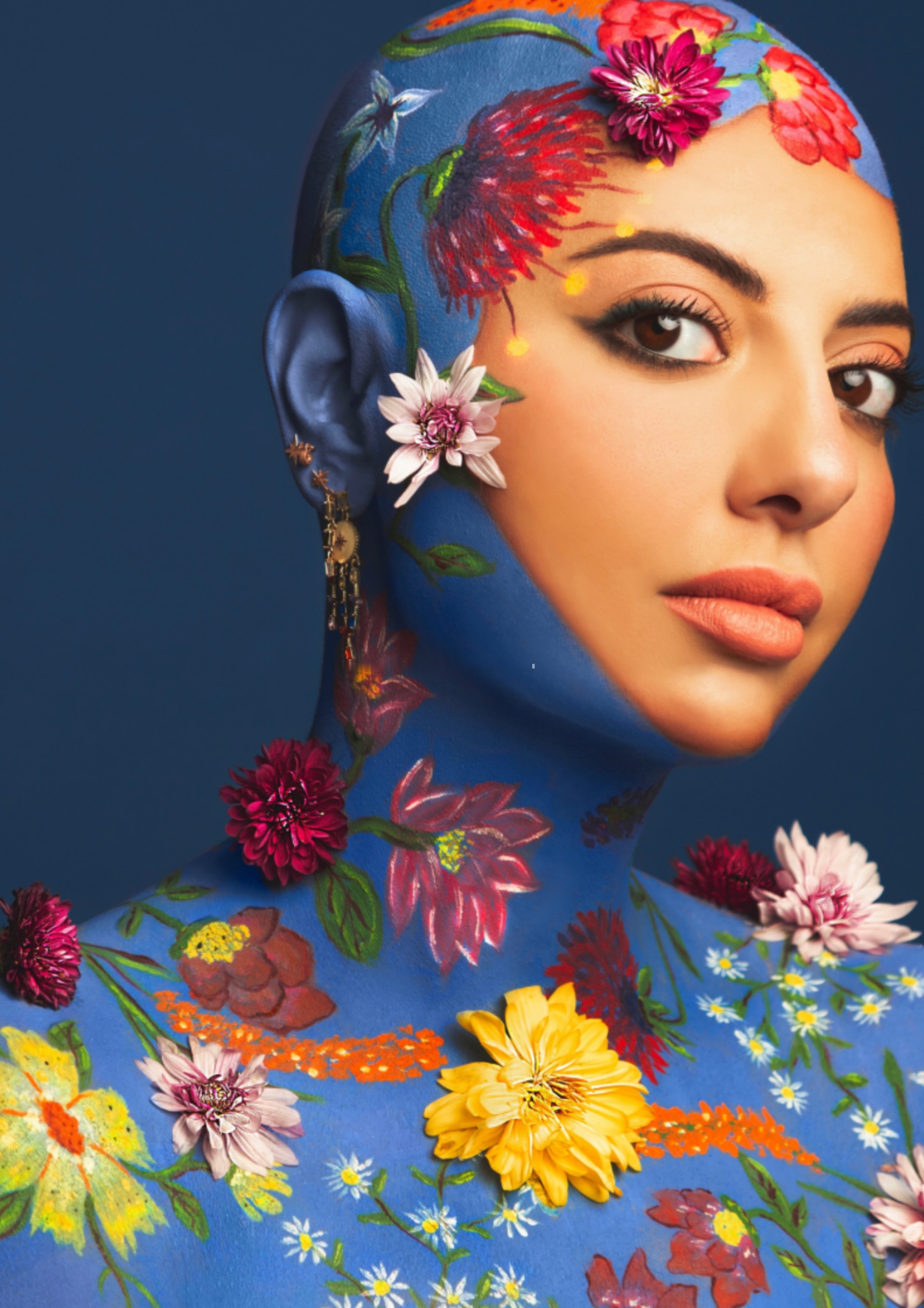Mira Abou Jaoude, floral portrait