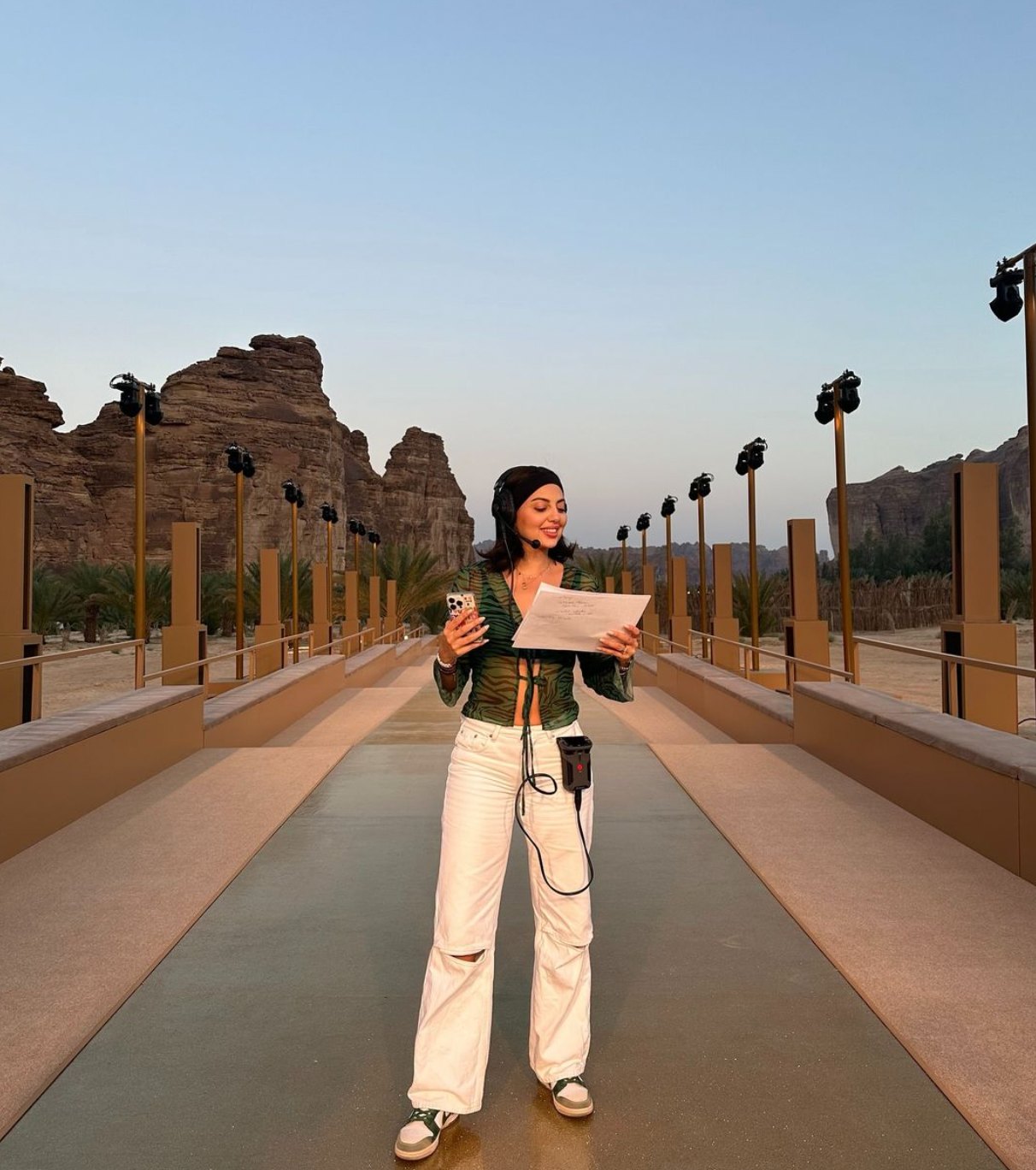 Mira Abou Jaoude presenting at Al-Ula